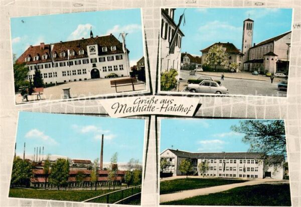 Maxhuette-Haidhof Rathaus Kirche Schule