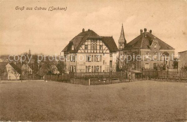 Ostrau Sachsen Teilansicht