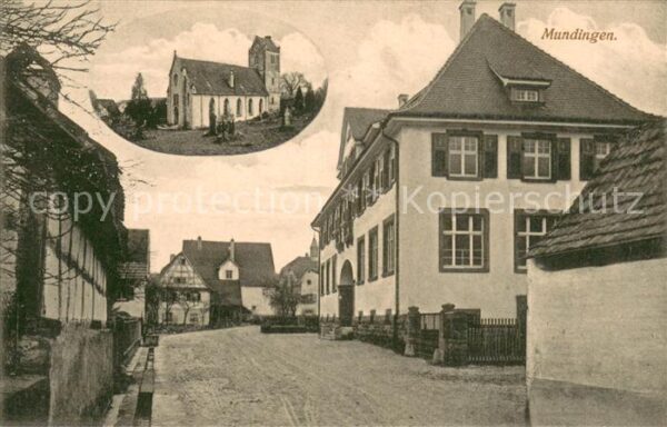 Mundingen Emmendingen Kirche Ortspartie