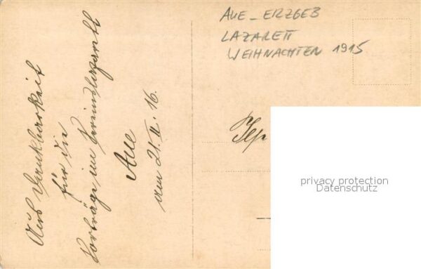 Aue Erzgebirge Lazarett Gruppenaufnahme Weihnachten 1915 – Bild 2