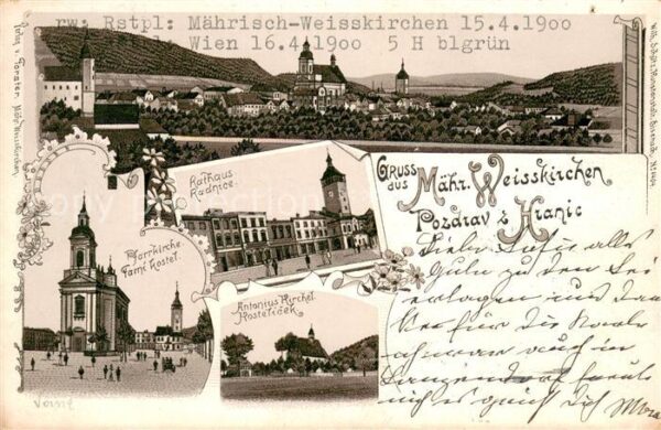Maehrisch-Weisskirchen Pfarrkirche Rathaus Antonius Kirche