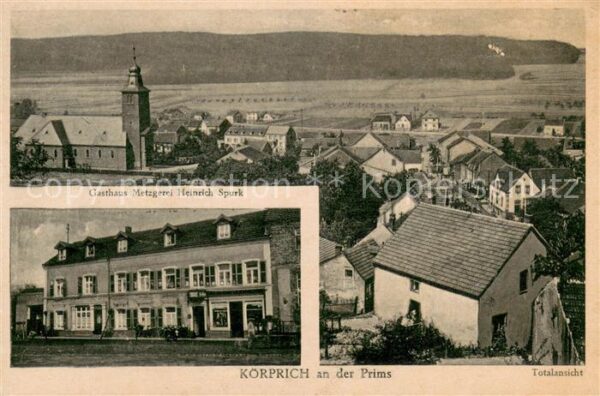 Koerprich Gasthaus Metzgerei Heinrich Spurk Panorama