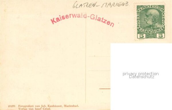 Glatzen Marienbad Tschechien Jagdschloss Kaiserwald Restauration – Bild 2