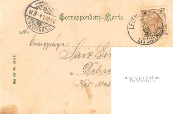 Leitmeritz Litomerice Nordboehmen Blick vom Brueckenkopf – Bild 2
