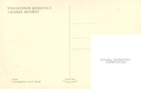 Wallachisch Meseritz Valasske Mezirici Czechia Marktplatz Brunnen – Bild 2