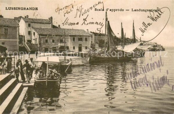 Lussingrande Veli Losinj Kroatien Bootslandungsstelle