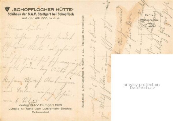 Schopfloch Lenningen Schopflocher Huette Fliegeraufnahme – Bild 2