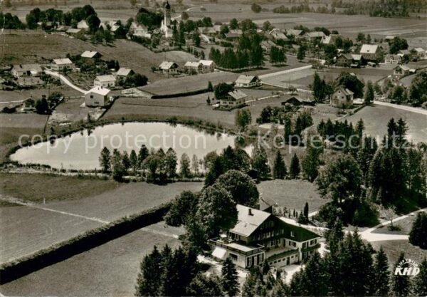 Huglfing Fliegeraufnahme mit Blick auf Oberhausen