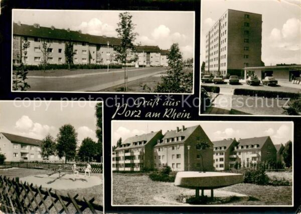 Porz Koeln Siedlung Spielplatz Wohnblock