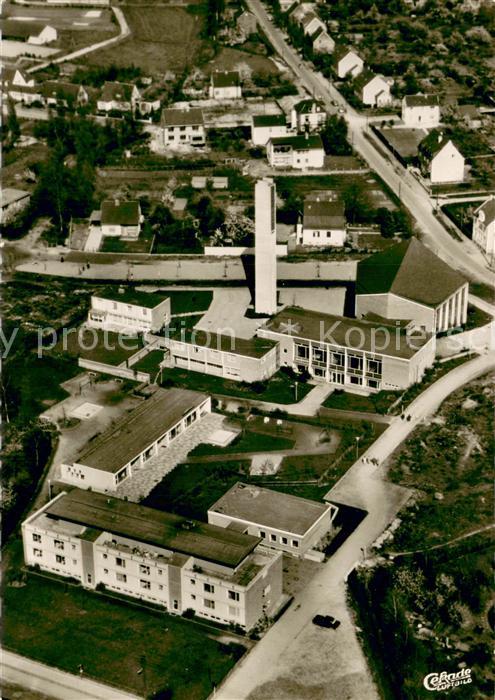 Hilden Mettmann Ev Gemeindezentrum mit Erloeserkirche Gemeindehaus Kindergarten