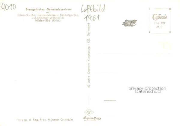Hilden Mettmann Ev Gemeindezentrum mit Erloeserkirche Gemeindehaus Kindergarten – Bild 2