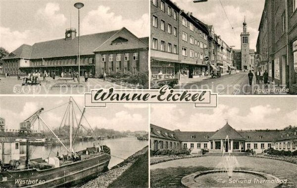 Wanne-Eickel Bahnhof Hauptstrasse Westhafen Sol und Thermalbad