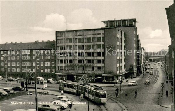 Wanne-Eickel Hauptstr mit Peckelsen Hochhaus