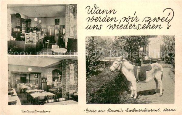 Herne Westfalen Simons Wein Bier und Cafe Restaurant Bar Esel
