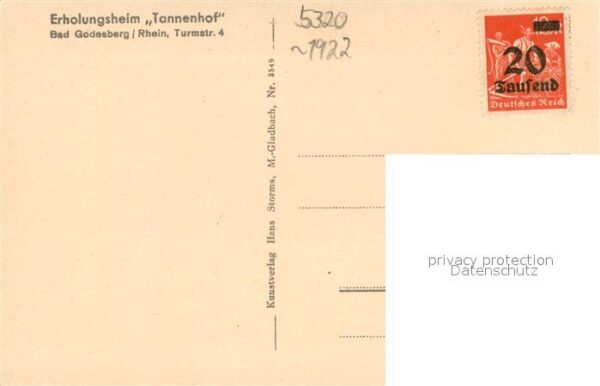 Bad Godesberg Erholungsheim Tannenhof – Bild 2