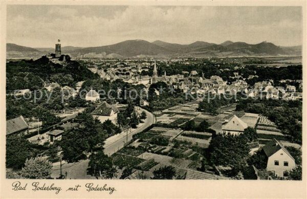 Bad Godesberg Panorama mit Godesburg