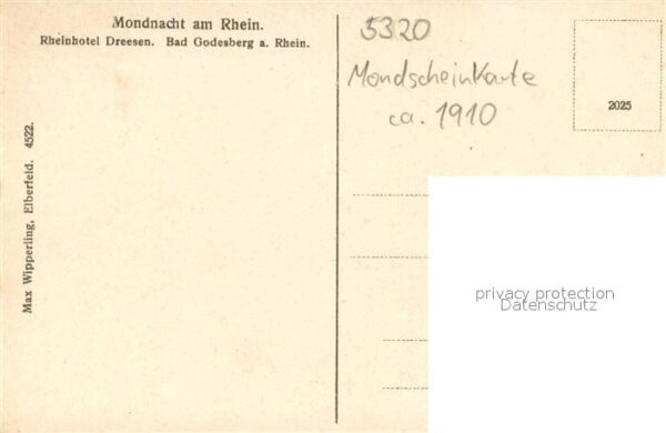 Bad Godesberg Mondnacht am Rhein mit Rheinhotel Dreesen – Bild 2