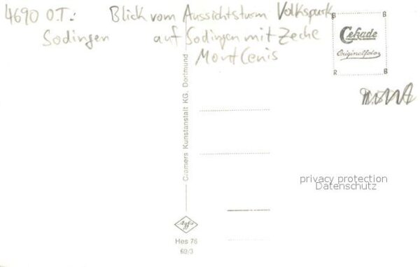 Sodingen Blick vom Aussichtsturm Volkspark mit Zeche Mont Cenis – Bild 2