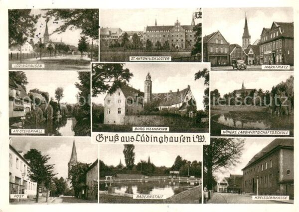 Luedinghausen St Antoniuskloster Marktplatz Am Steverwall Burg Vischering Landwi