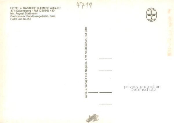 Davensberg Gasthof Clemens August Gastraeume Bar – Bild 2