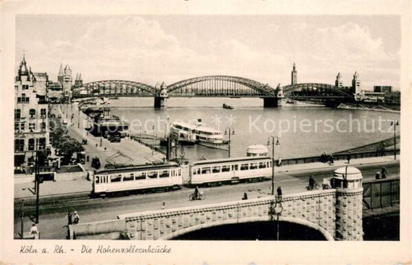 Koeln Rhein Hohenzollernbruecke