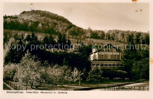 Siebengebirge Hotel Restaurant Marienhof mit Oelberg