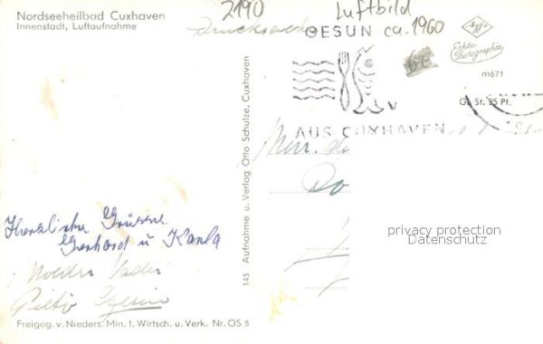 Cuxhaven Nordseebad Innenstadt Fliegeraufnahme – Bild 2