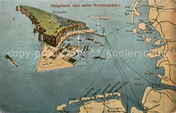 Helgoland Inselkarte