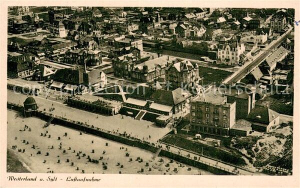 Westerland Sylt Fliegeraufnahme