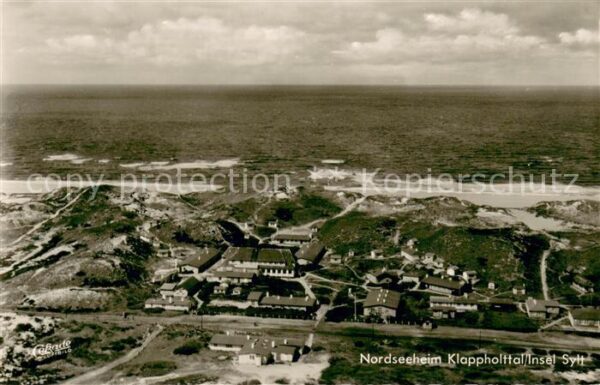 Insel Sylt Nordseeheim Klappholttal Fliegeraufnahme