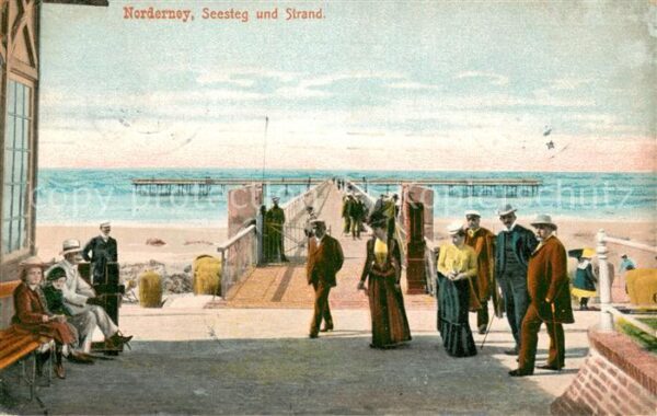 Norderney Nordseebad Seesteg und Strand
