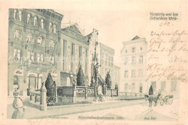 Coeln Rhein Heinzelmaennchenbrunnen Am Hof