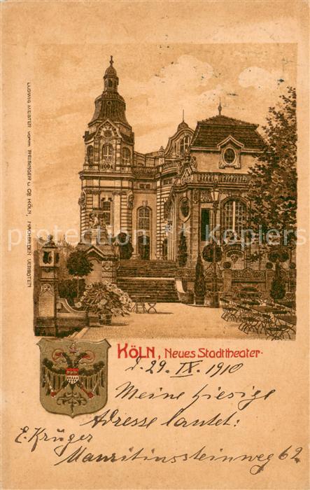 Koeln Rhein Neues Stadttheater