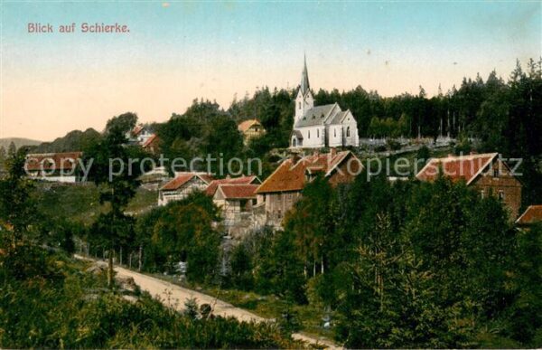 Schierke Harz Ortsansicht mit Kirche