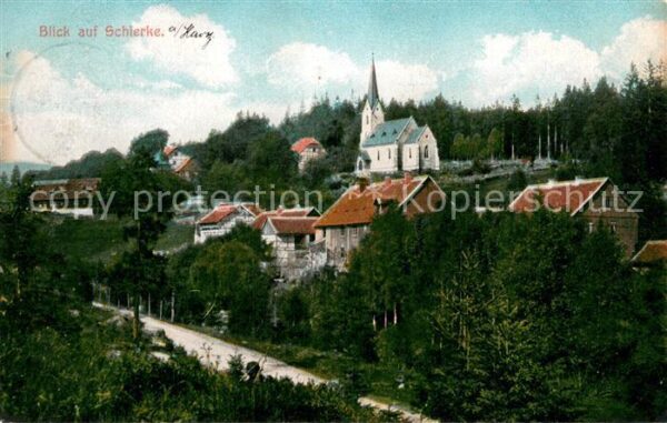 Schierke Harz Ortsansicht mit Kirche