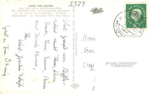 Reifferscheid Eifel Hotel zum Wappen Gastraeume Bar – Bild 2
