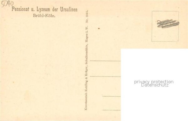 Bruehl Rheinland Pensionat und Lyzeum der Ursulinen Speisesaal – Bild 2