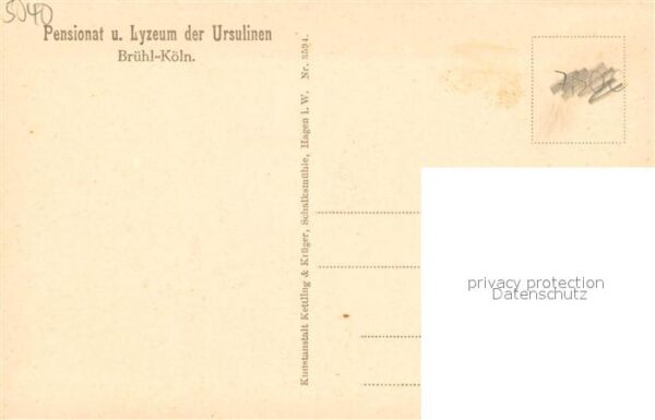 Bruehl Rheinland Pensionat und Lyzeum der Ursulinen Studiensaal – Bild 2