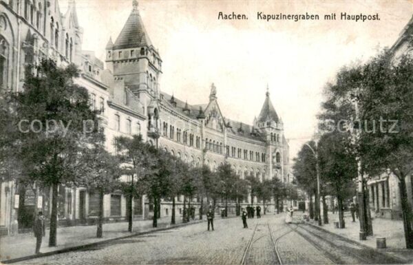 Aachen Kapuzinergraben mit Hauptpost