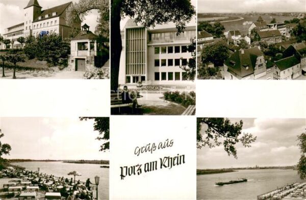 Porz Koeln Teilansichten Rheinpartien