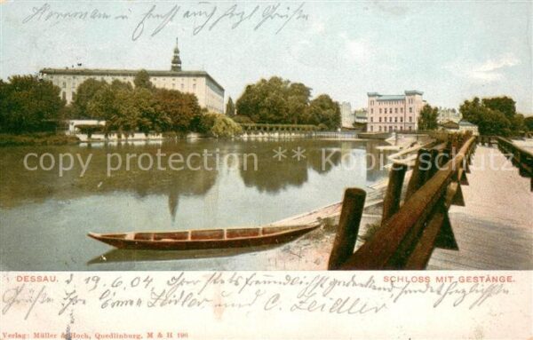 Dessau-Rosslau Schloss mit Gestaenge