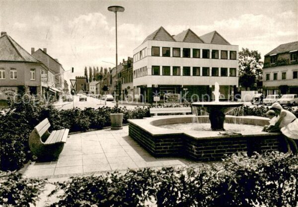 Lechenich Ortsmotiv mit Brunnen