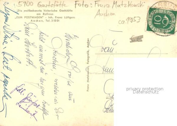 Aachen Gaststaette Zum Postwagen – Bild 2