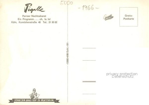 Koeln Rhein Pigalle Pariser Nachtcabaret – Bild 2