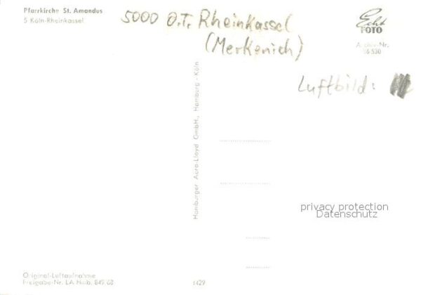 Merkenich Pfarrkirche St Amandus Fliegeraufnahme – Bild 2