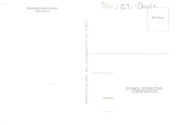 Deutz Koeln Eduardies Krankenhaus – Bild 2