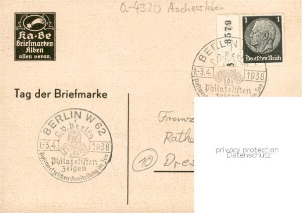 Aschersleben Verlag Paul Koch KA BE Briefmarken Alben – Bild 2