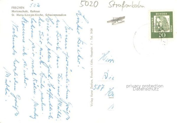 Frechen Marienschule Rathaus St Maria Koenigin Kirche Schwimmstadion – Bild 2