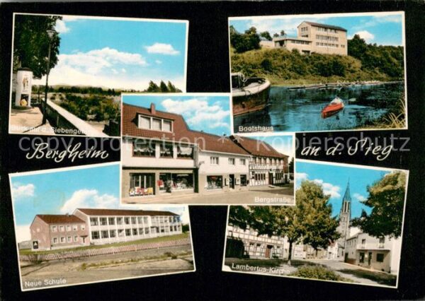Bergheim Troisdorf Siebengebirge Bootshaus Bergstrasse Neue Schule Lambertus Kir