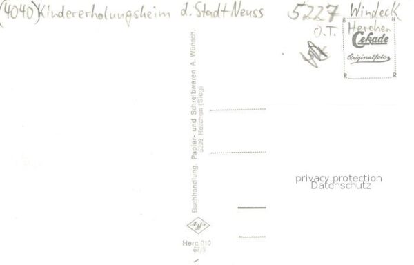 Herchen Kindererholungsheim der Stadt Neuss – Bild 2